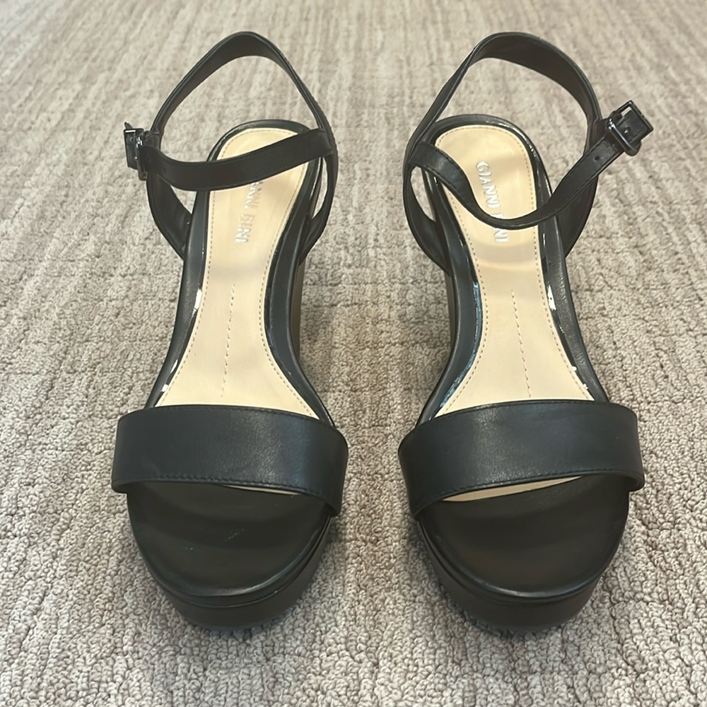 Gianni Bini Telmma Leather Family Matching Platform Wedges